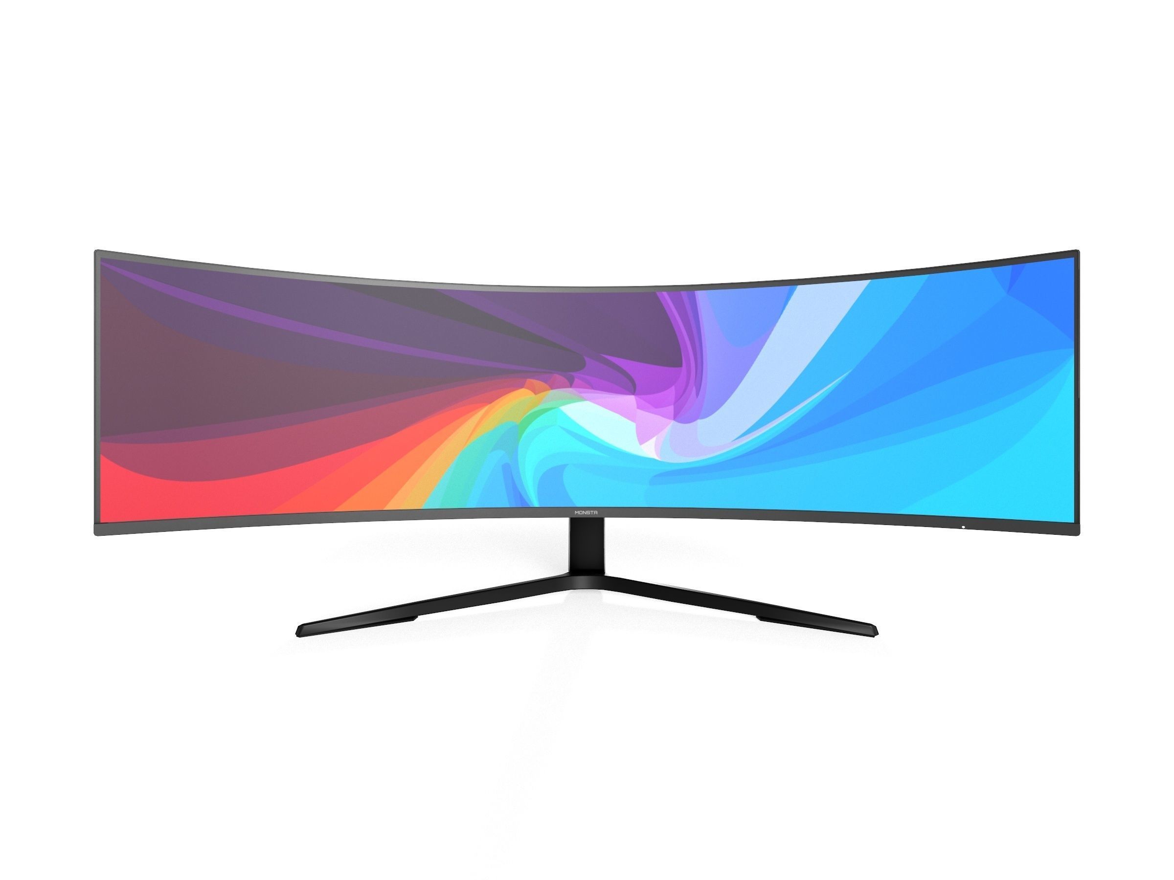 Samsung Odssey Neo G9 49inch curved gaming Monitor Low-poly 3D model_3