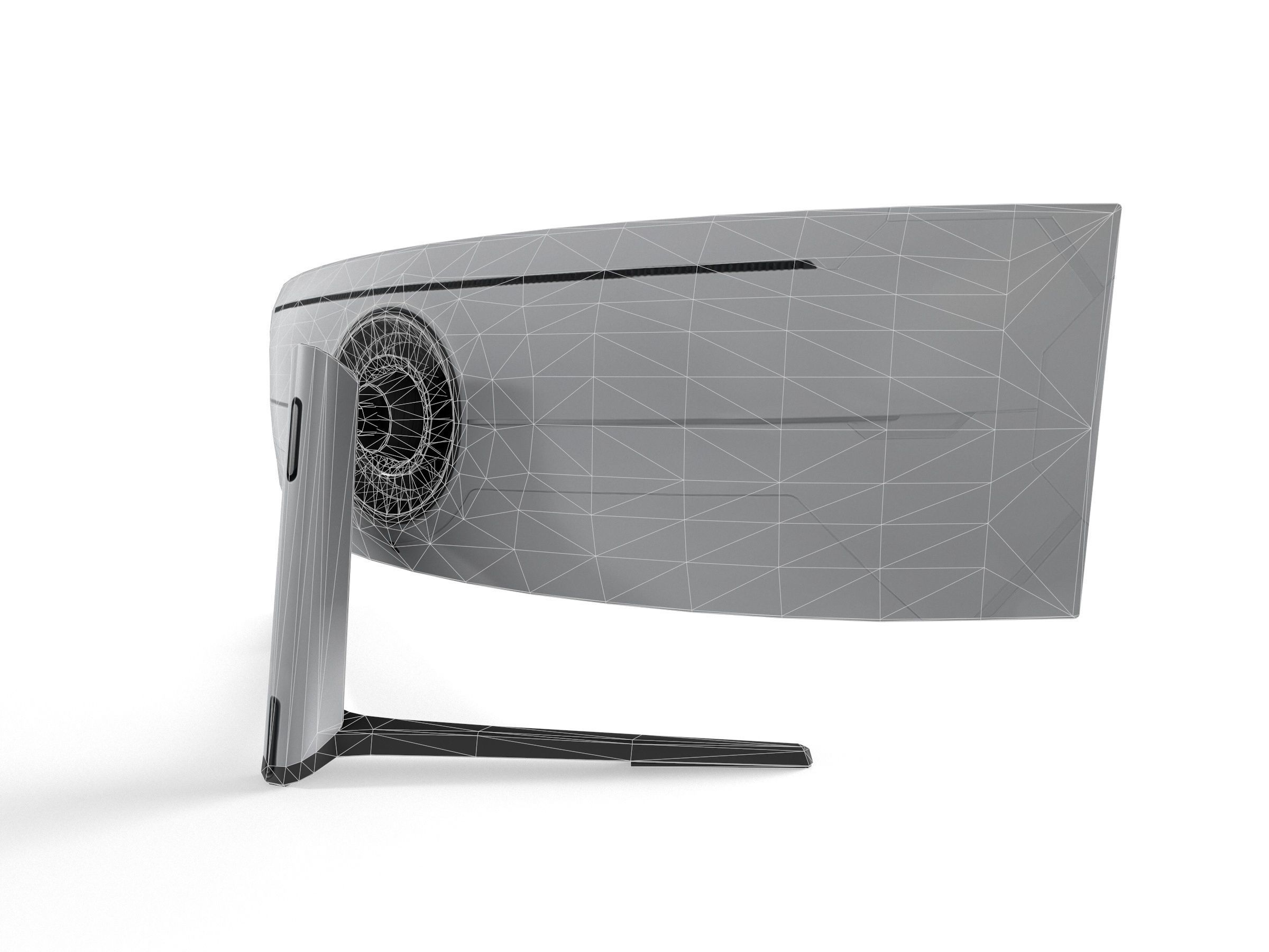 Samsung Odssey Neo G9 49inch curved gaming Monitor Low-poly 3D model_10