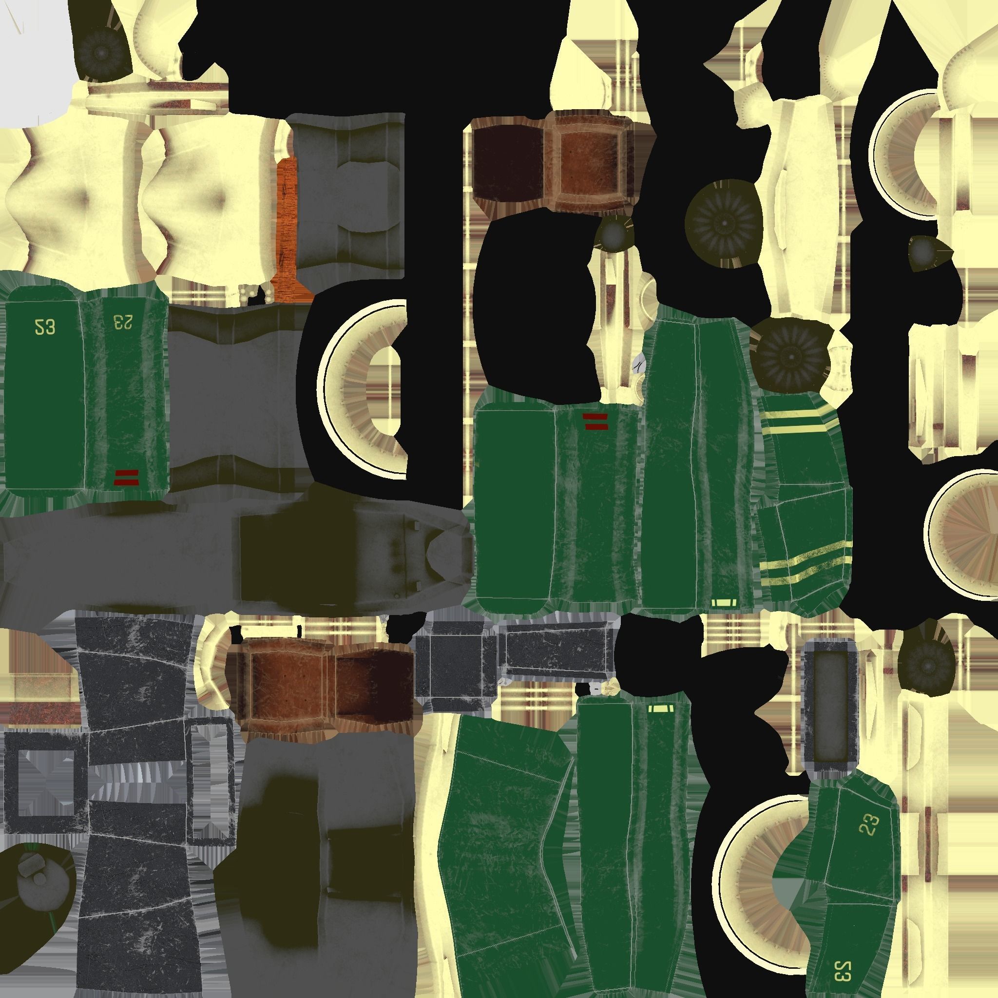 Kart Vehicle 02 - Racing Car - Classic Style Low-poly 3D model_18