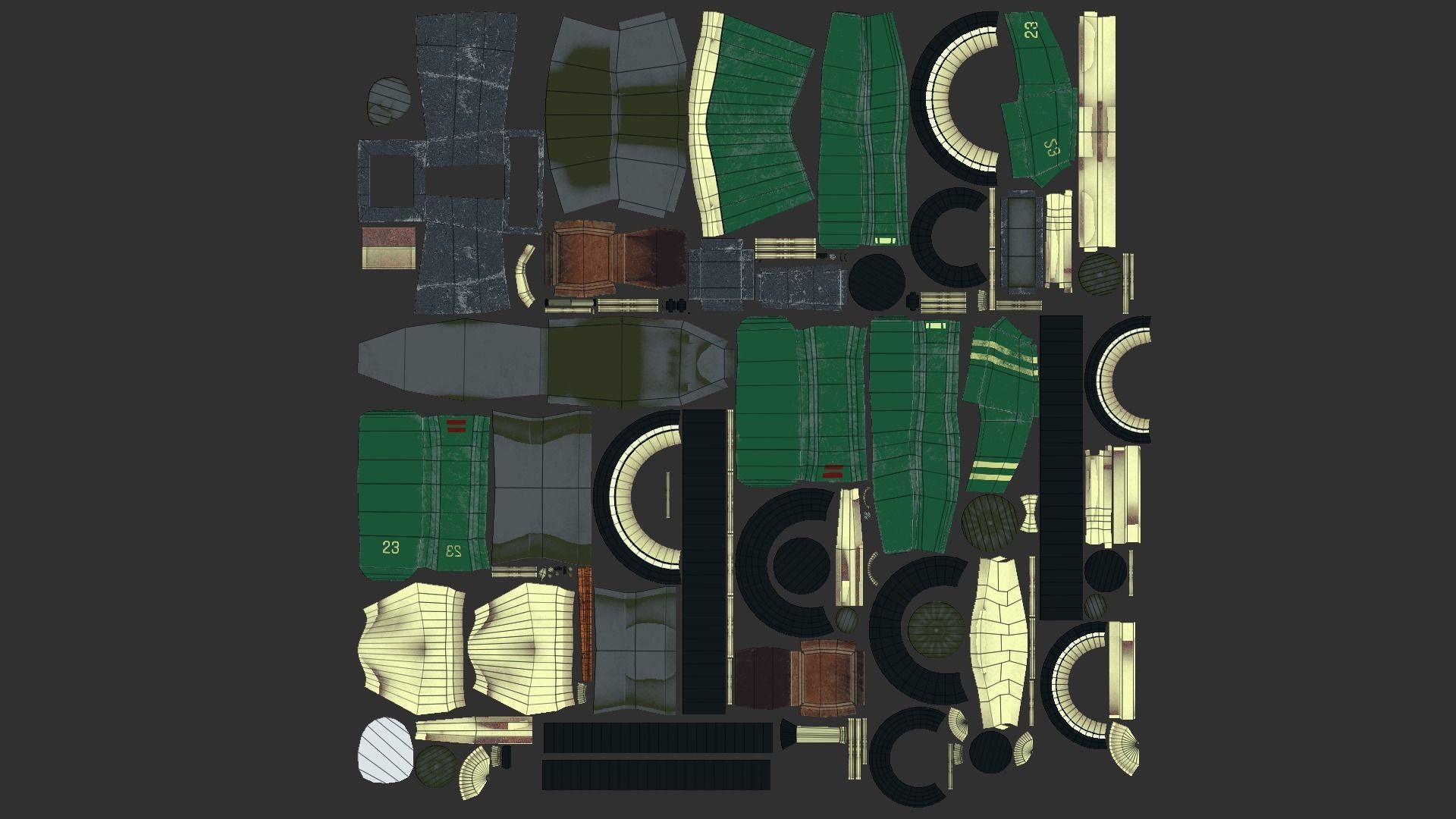 Kart Vehicle 02 - Racing Car - Classic Style Low-poly 3D model_12