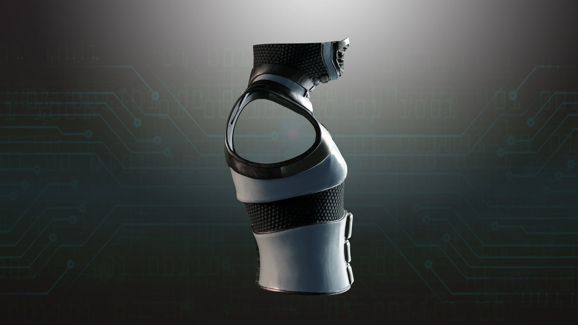 Cyborg Warzone - Space Warrior Shirt A Low-poly 3D model_2