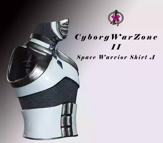 Cyborg Warzone - Space Warrior Shirt A Low-poly 3D model