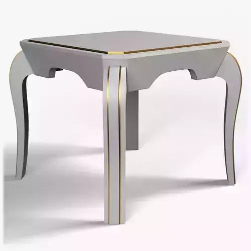 Table0022 side table with gold trim