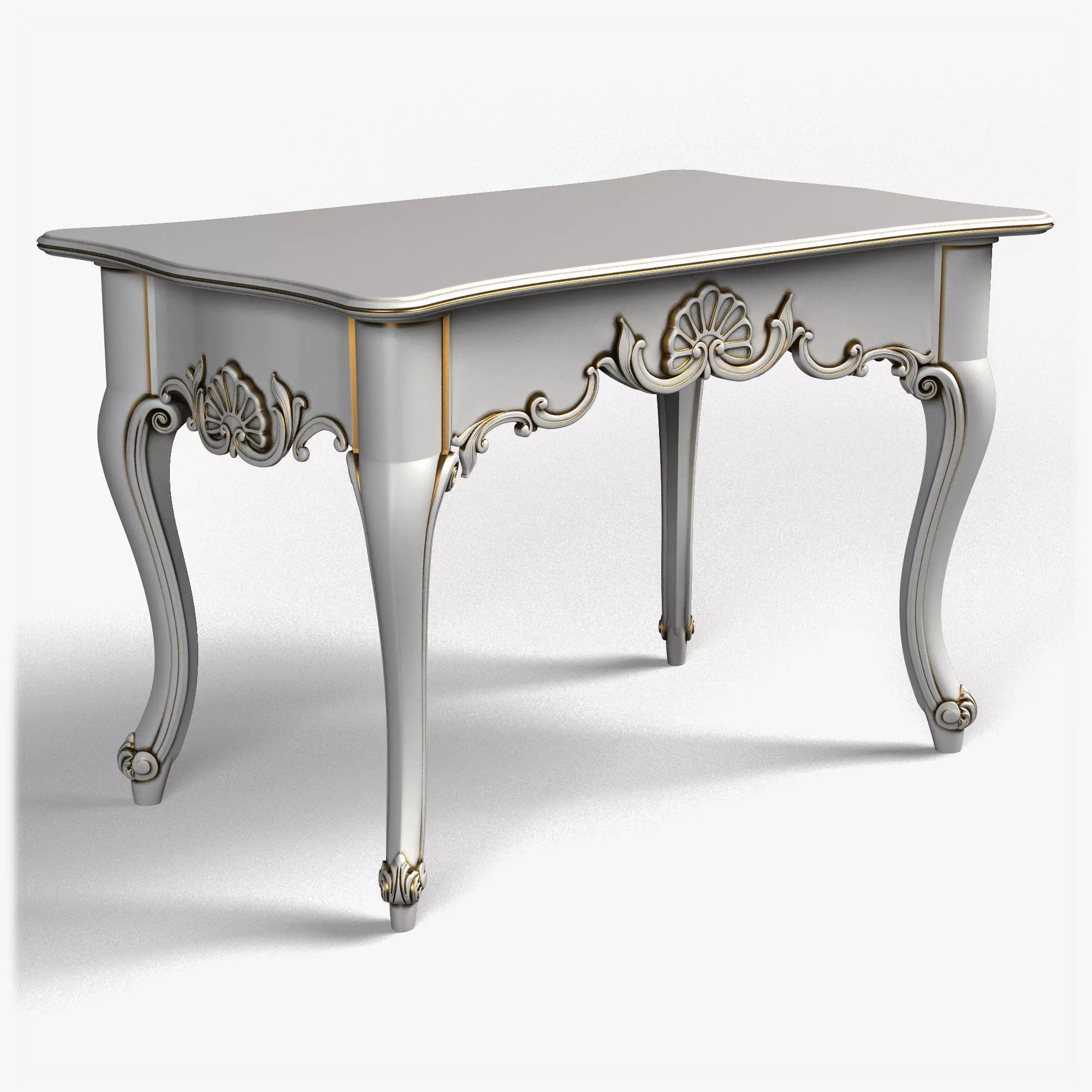 Table0024 ornately carved table 3D model_0