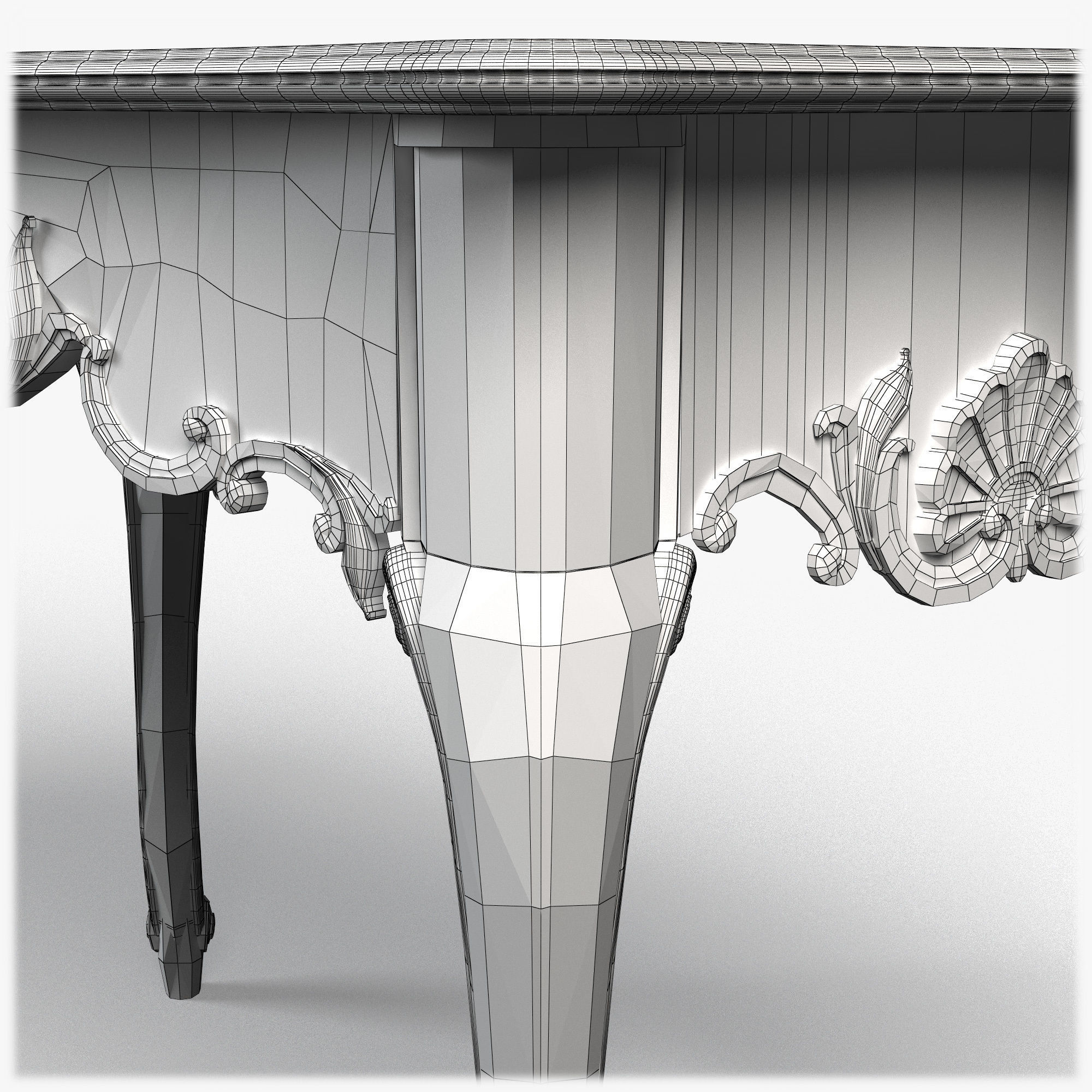 Table0024 ornately carved table 3D model_18