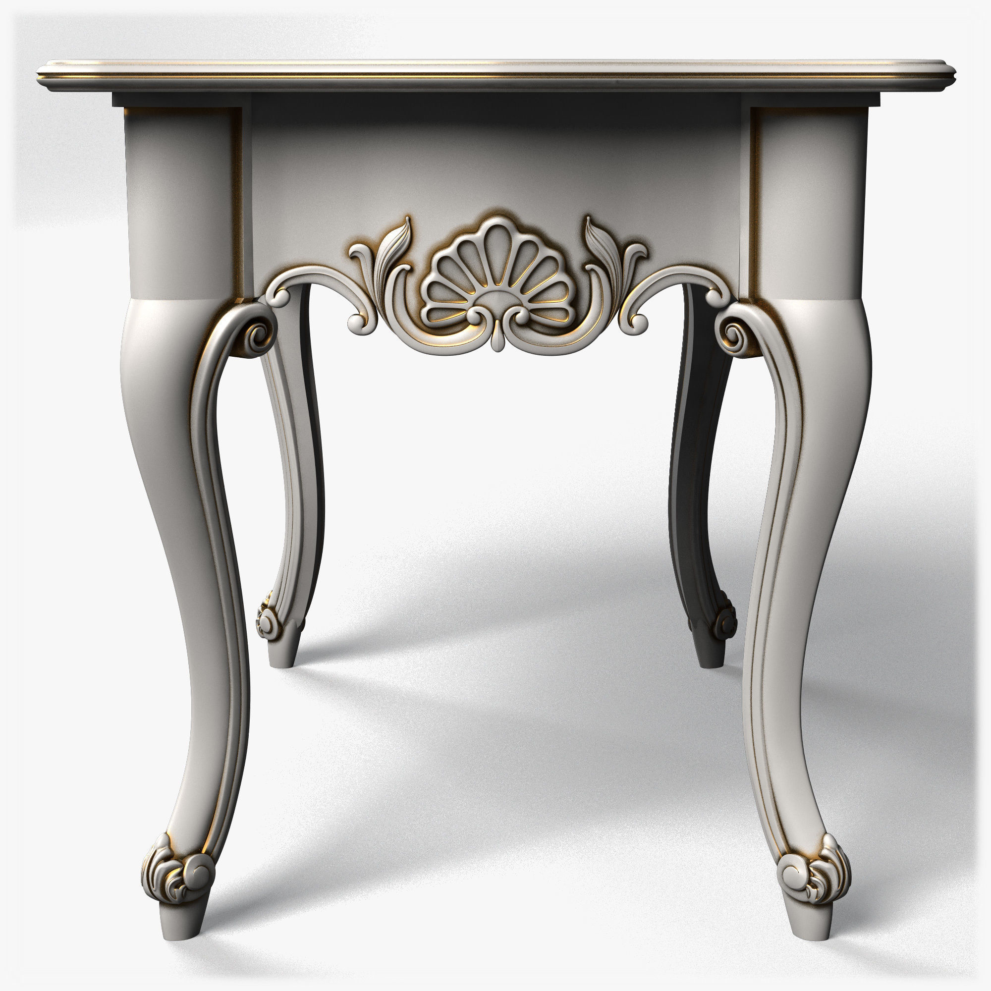 Table0024 ornately carved table 3D model_3