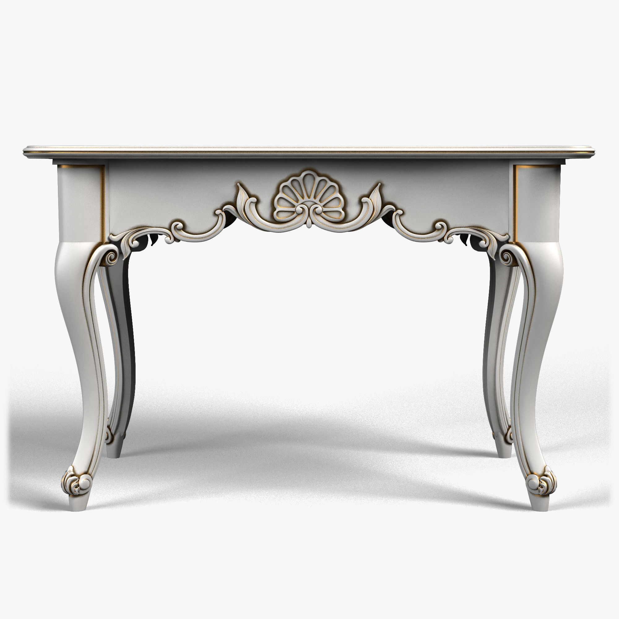 Table0024 ornately carved table 3D model_2