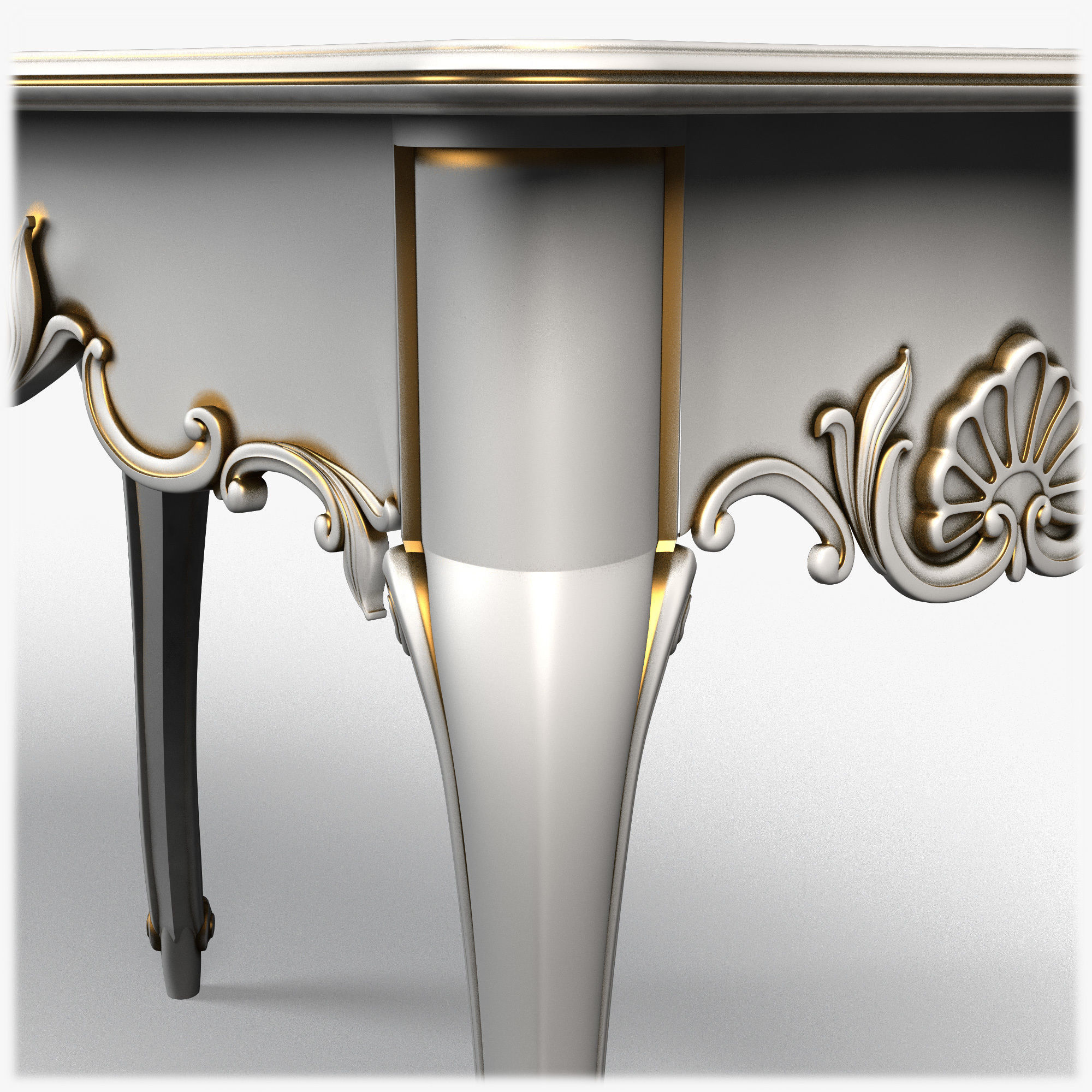 Table0024 ornately carved table 3D model_6