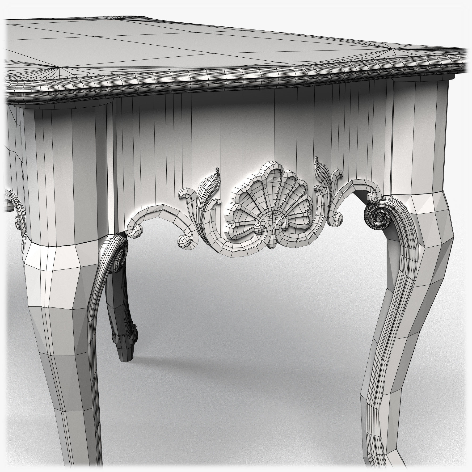 Table0024 ornately carved table 3D model_16