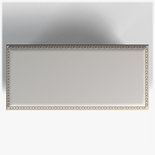 Table0026 ornate desk with gold trim 3D model 2