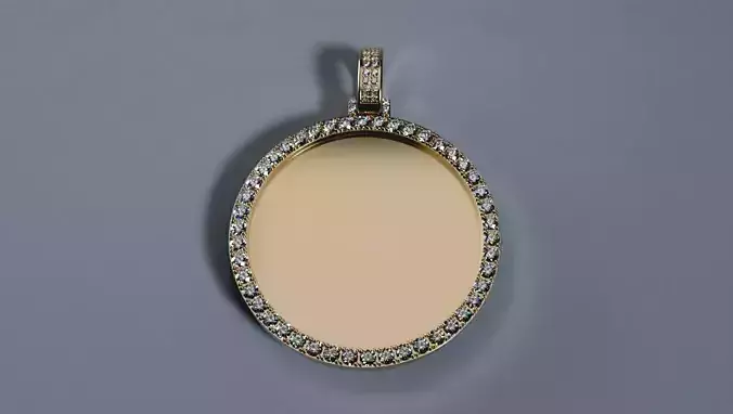 Picture Pendant - 3mm Dia Stones  - XLARGE 3D print model