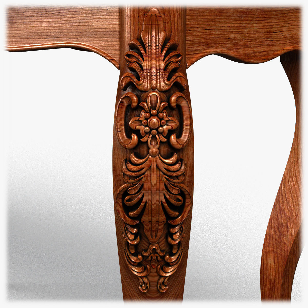 Table0027 ornate console table gold 3D model_14