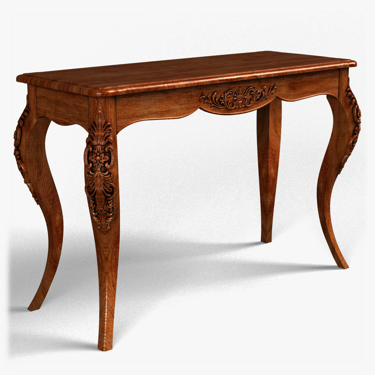 Table0027 ornate console table gold 3D model_8