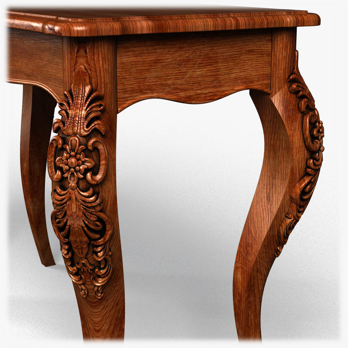 Table0027 ornate console table gold 3D model_12