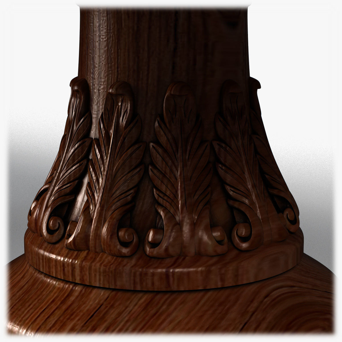 Table0031 ornate dining table 3D model_14