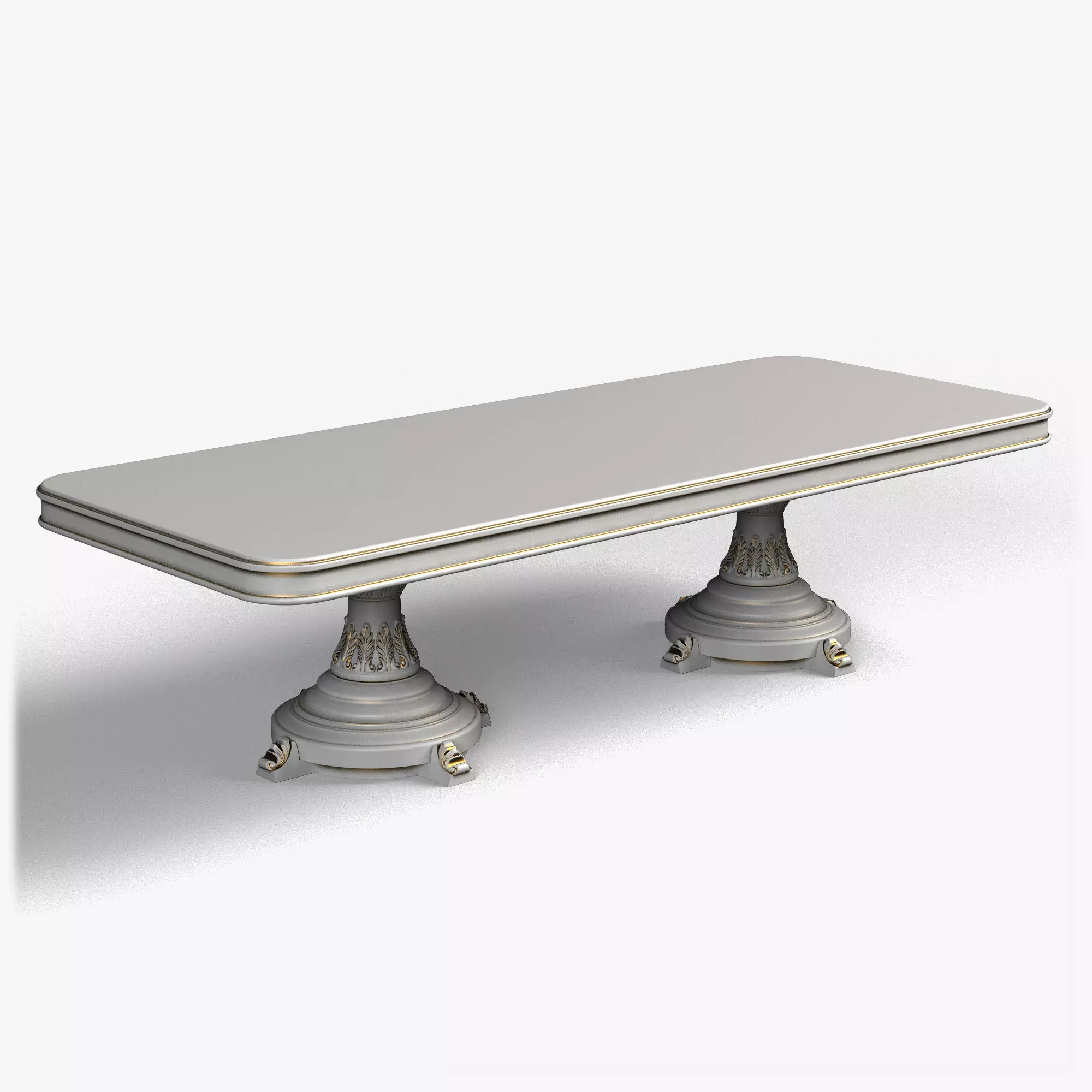 Table0031 ornate dining table 3D model_0