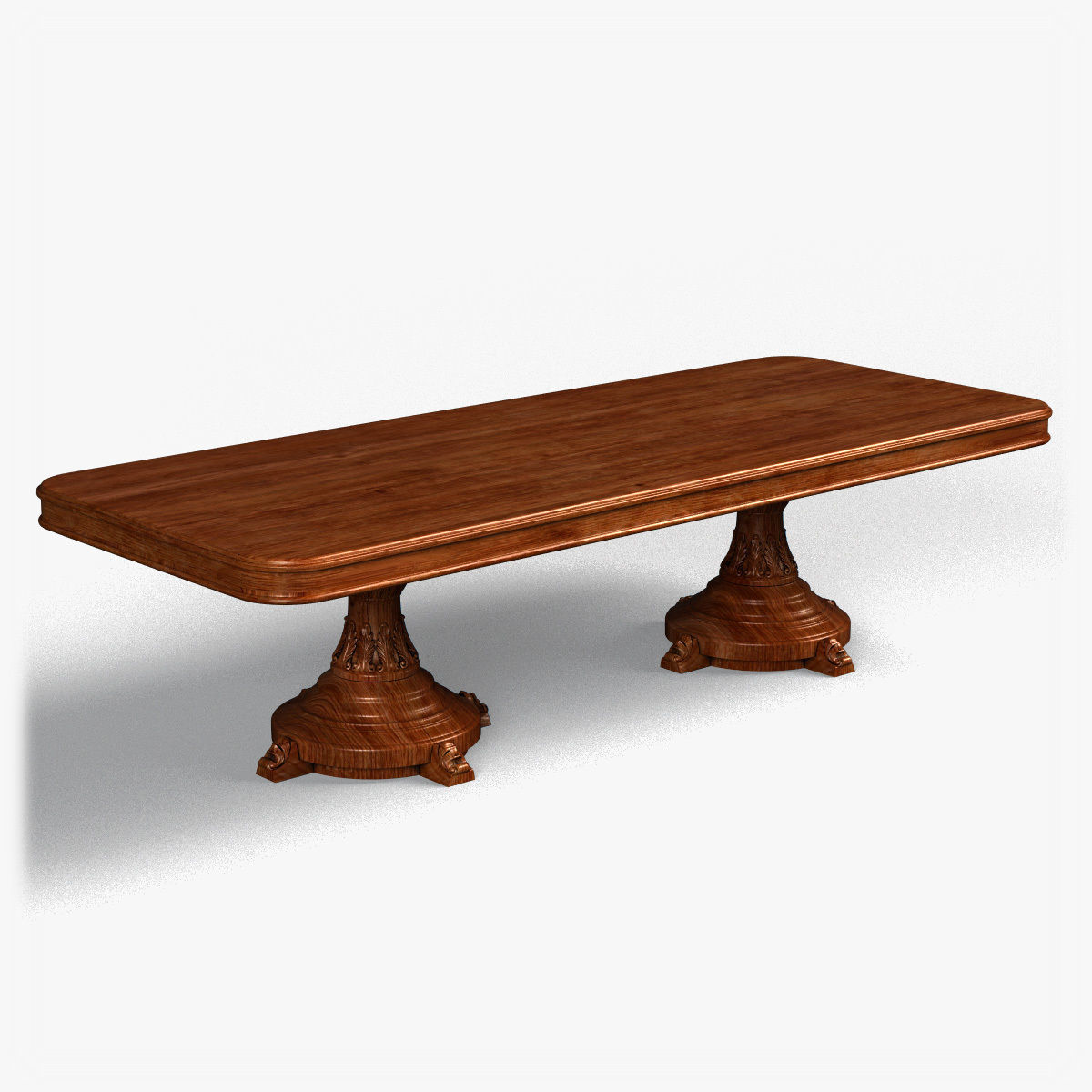 Table0031 ornate dining table 3D model_8