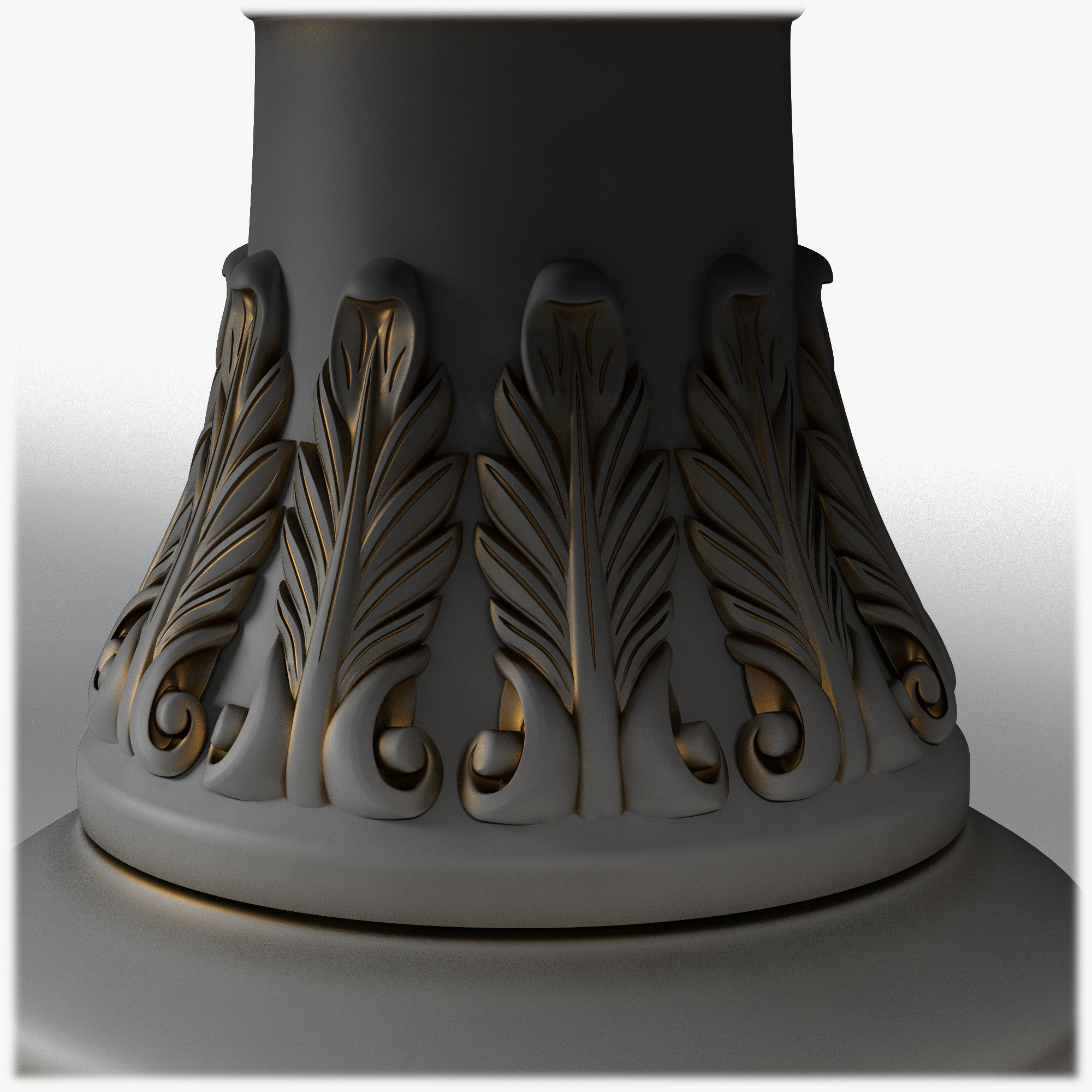 Table0031 ornate dining table 3D model_6