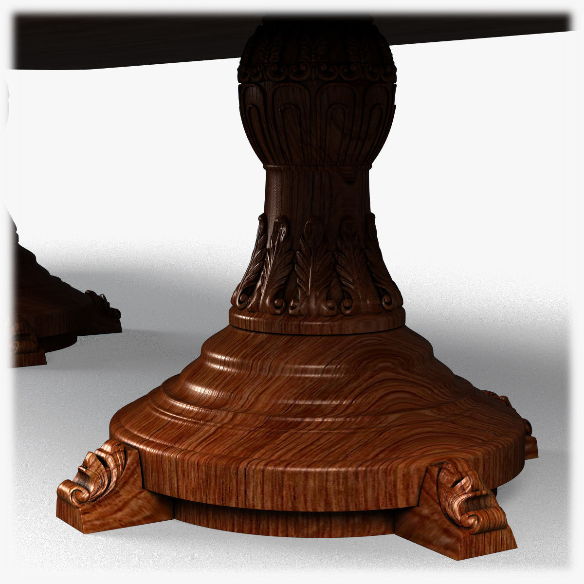 Table0031 ornate dining table 3D model_12