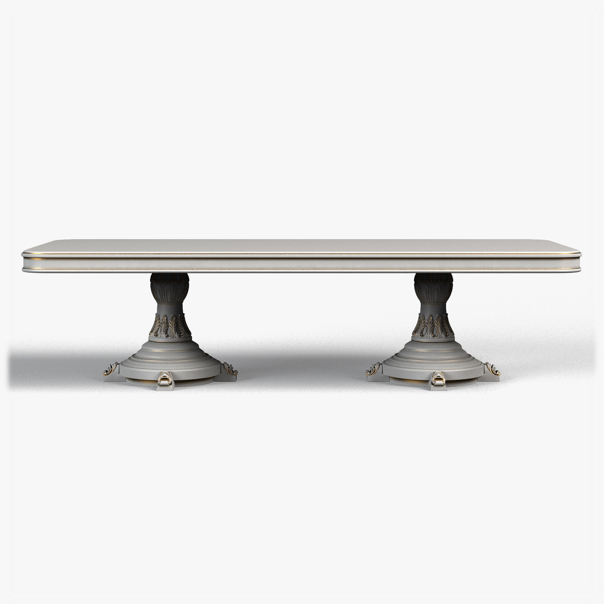Table0031 ornate dining table 3D model_2