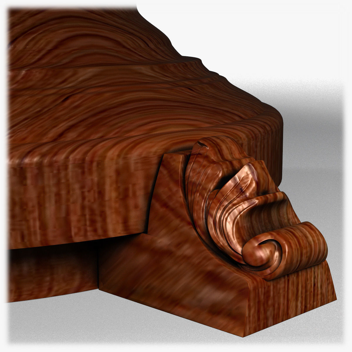 Table0031 ornate dining table 3D model_15