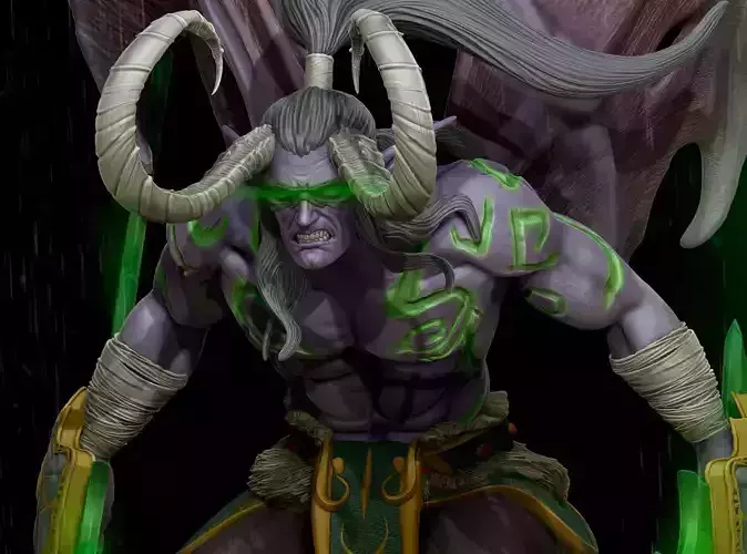 ILLIDAN STORMRAGE  STL 3D print model