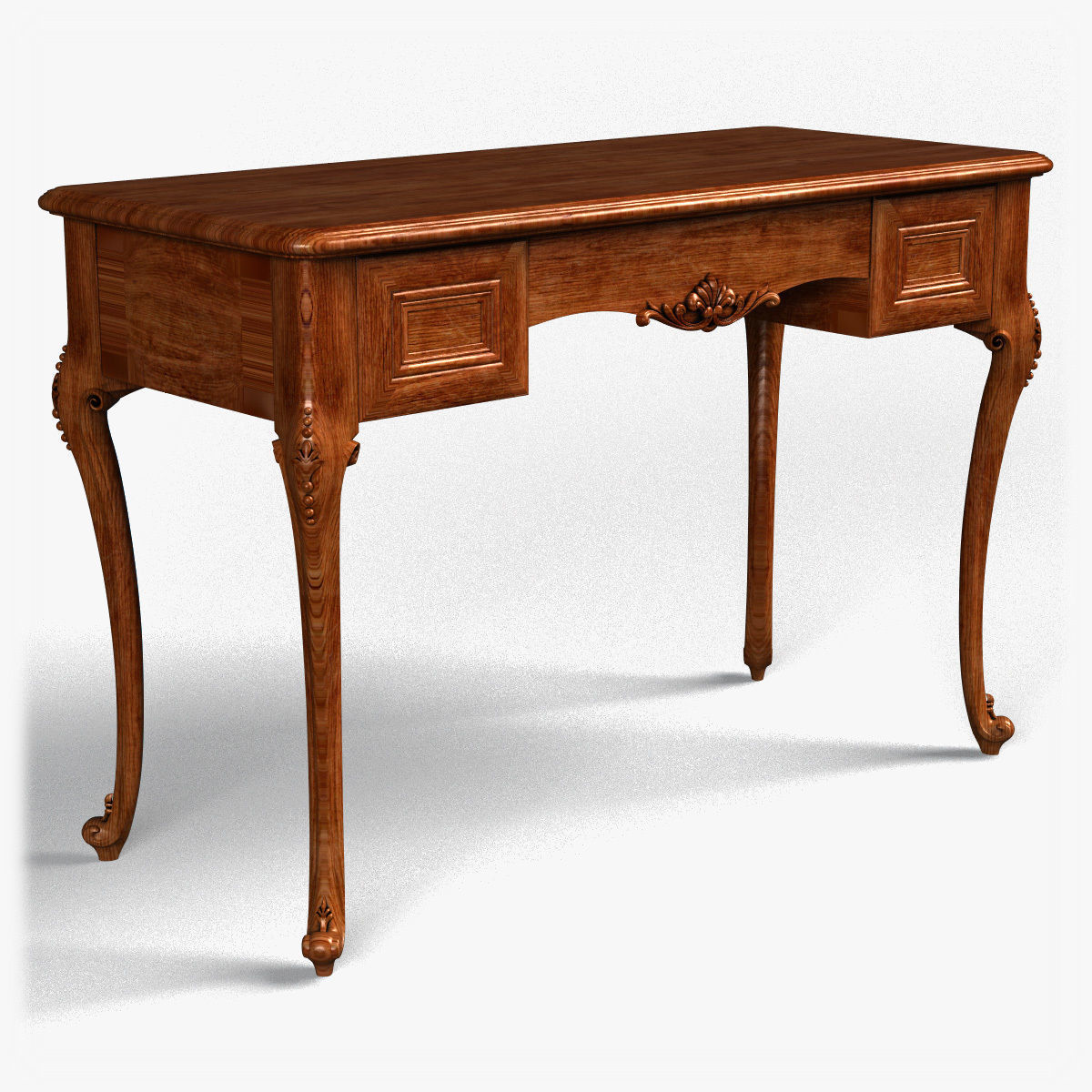 Table0033 rectangular shelf on wall 3D model_8