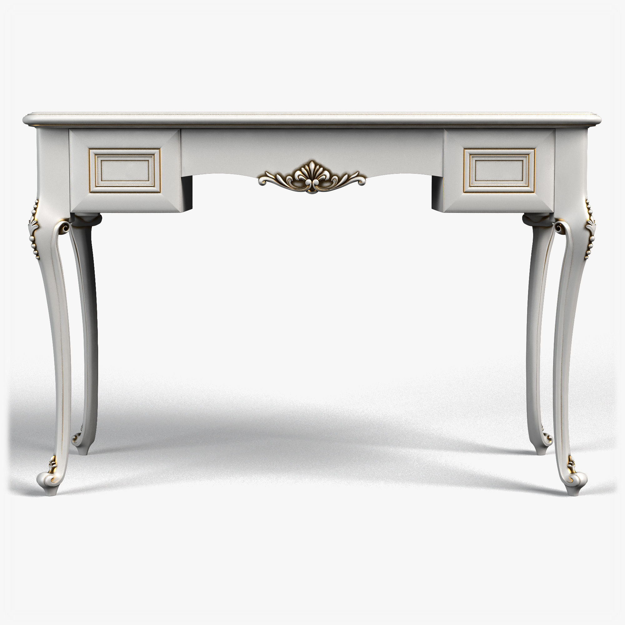 Table0033 rectangular shelf on wall 3D model_2