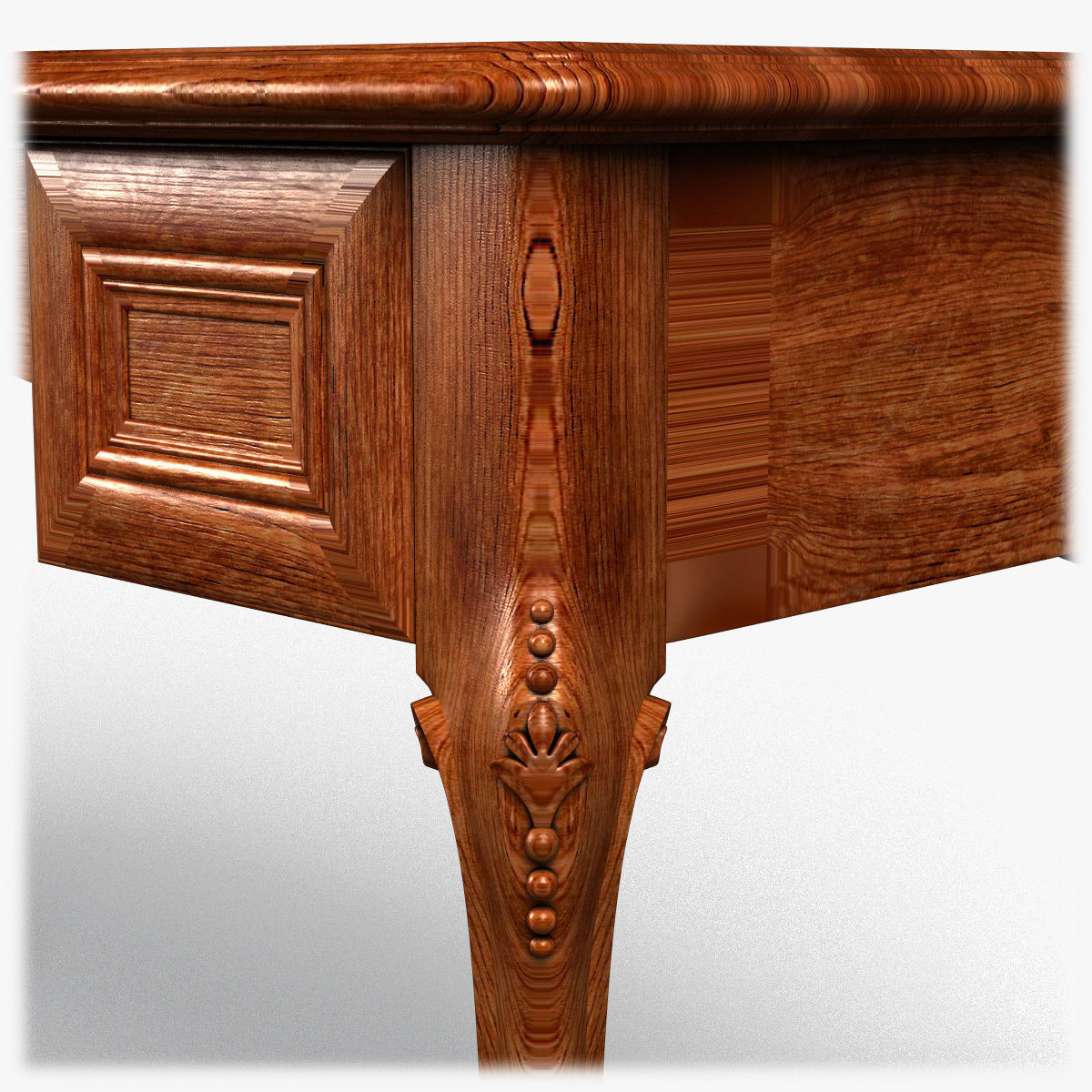 Table0033 rectangular shelf on wall 3D model_14