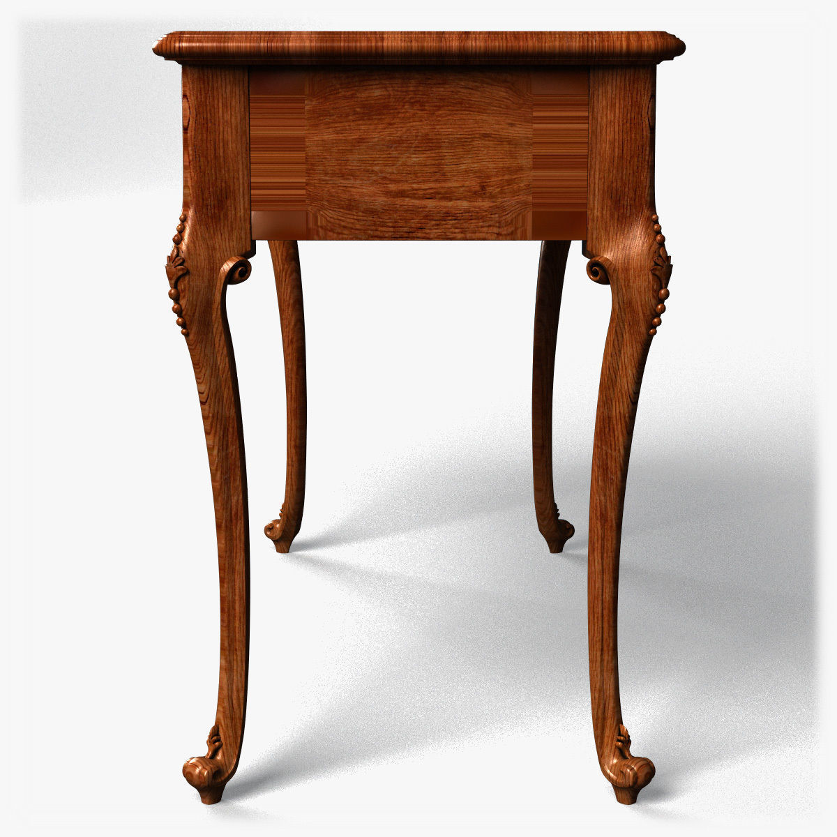 Table0033 rectangular shelf on wall 3D model_11