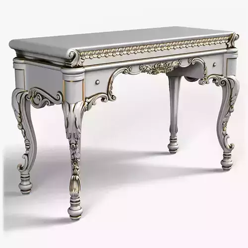 Table0034 ornately carved desk
