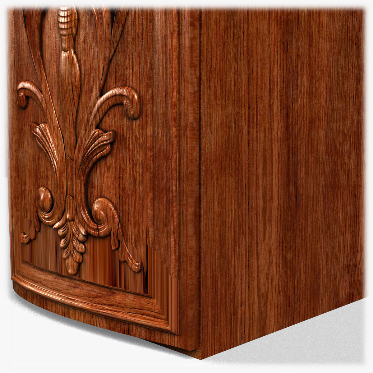 Table0035 desk with ornate carvings 3D model_15