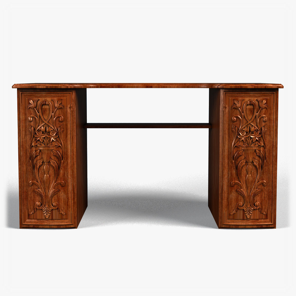 Table0035 desk with ornate carvings 3D model_10
