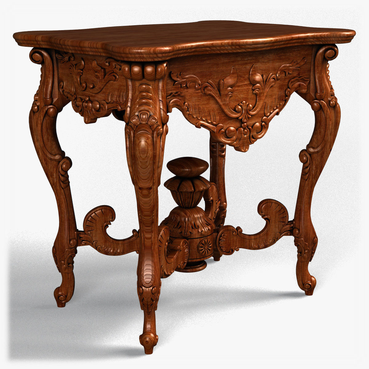 Table0036 ornate side table 3D model_8