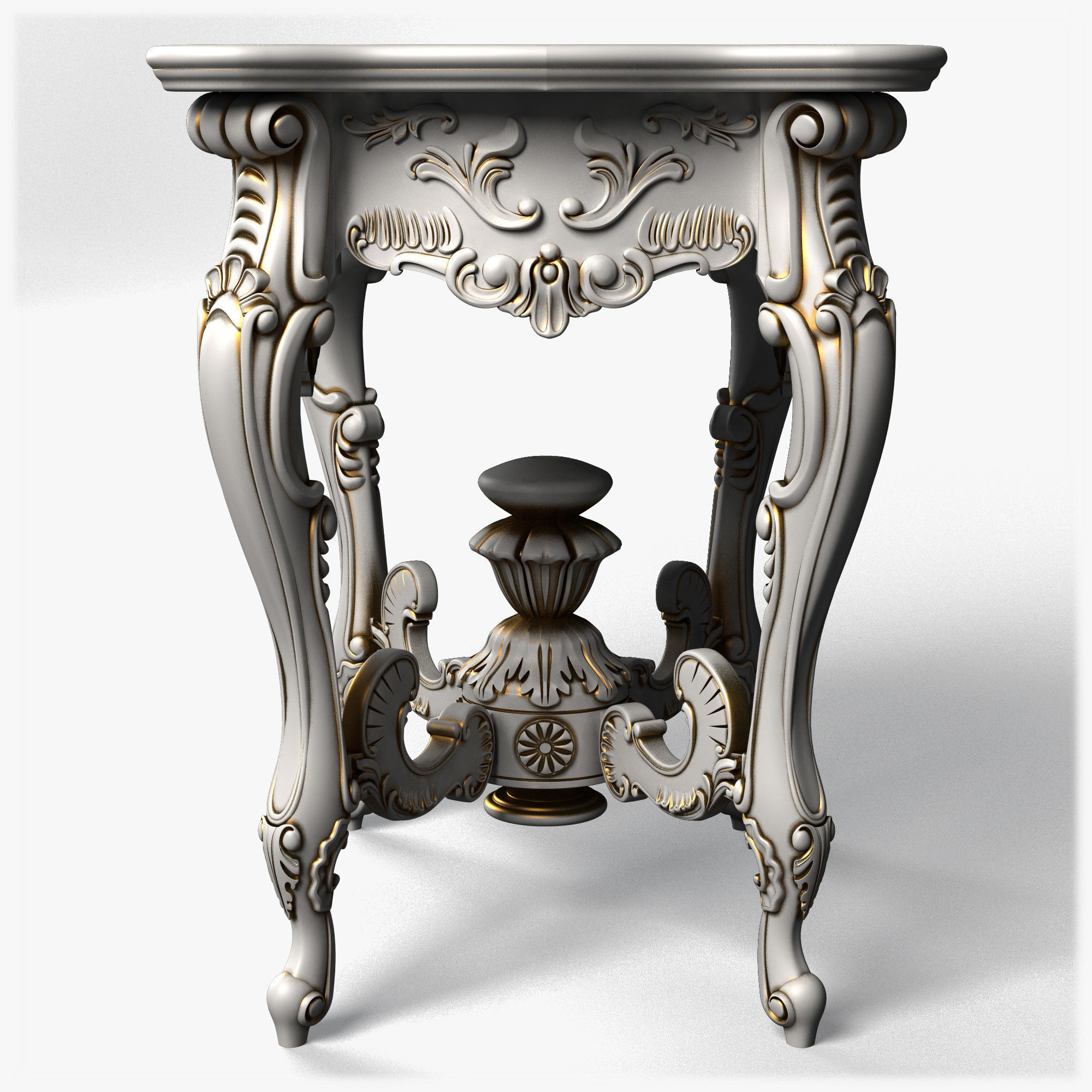 Table0036 ornate side table 3D model_3
