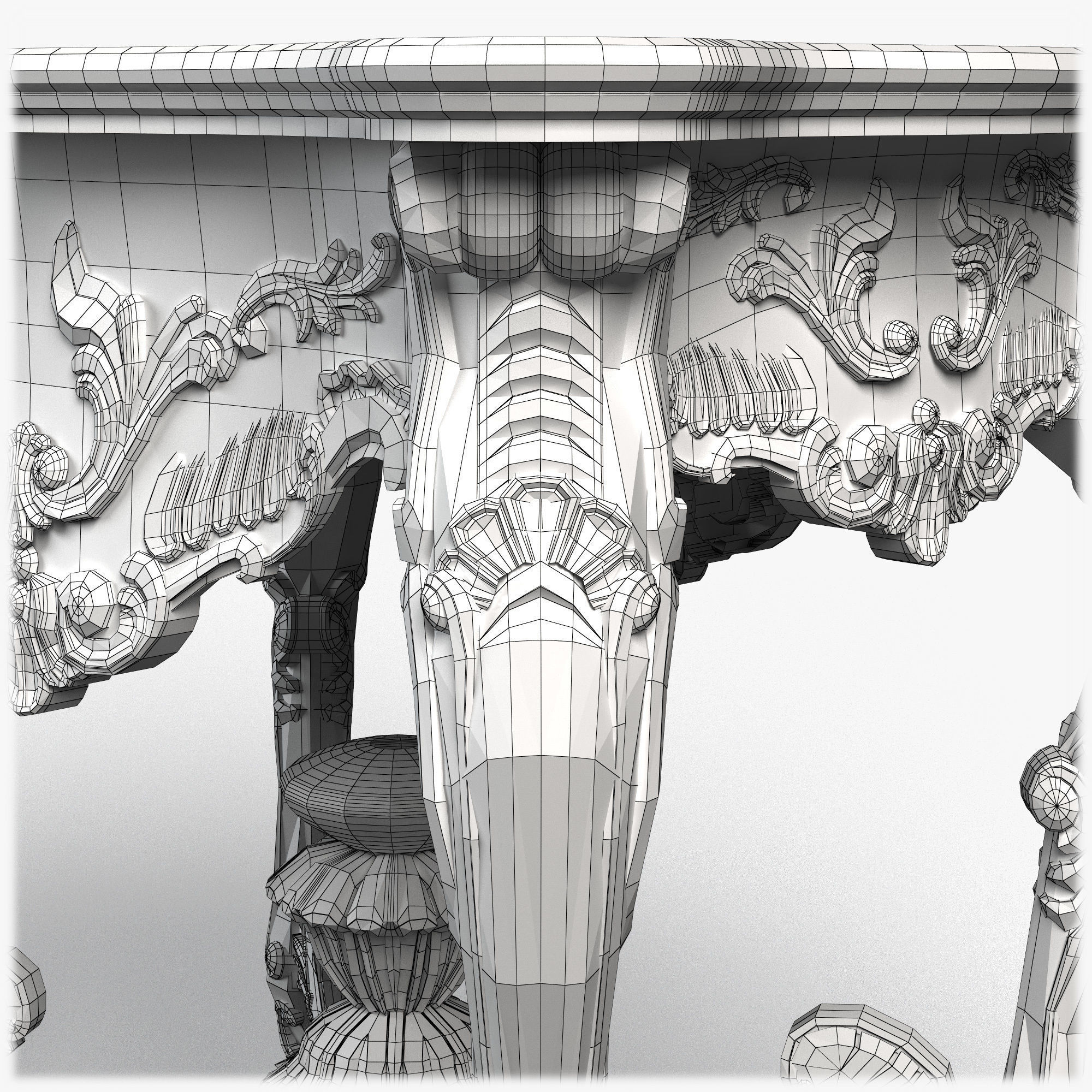 Table0036 ornate side table 3D model_18