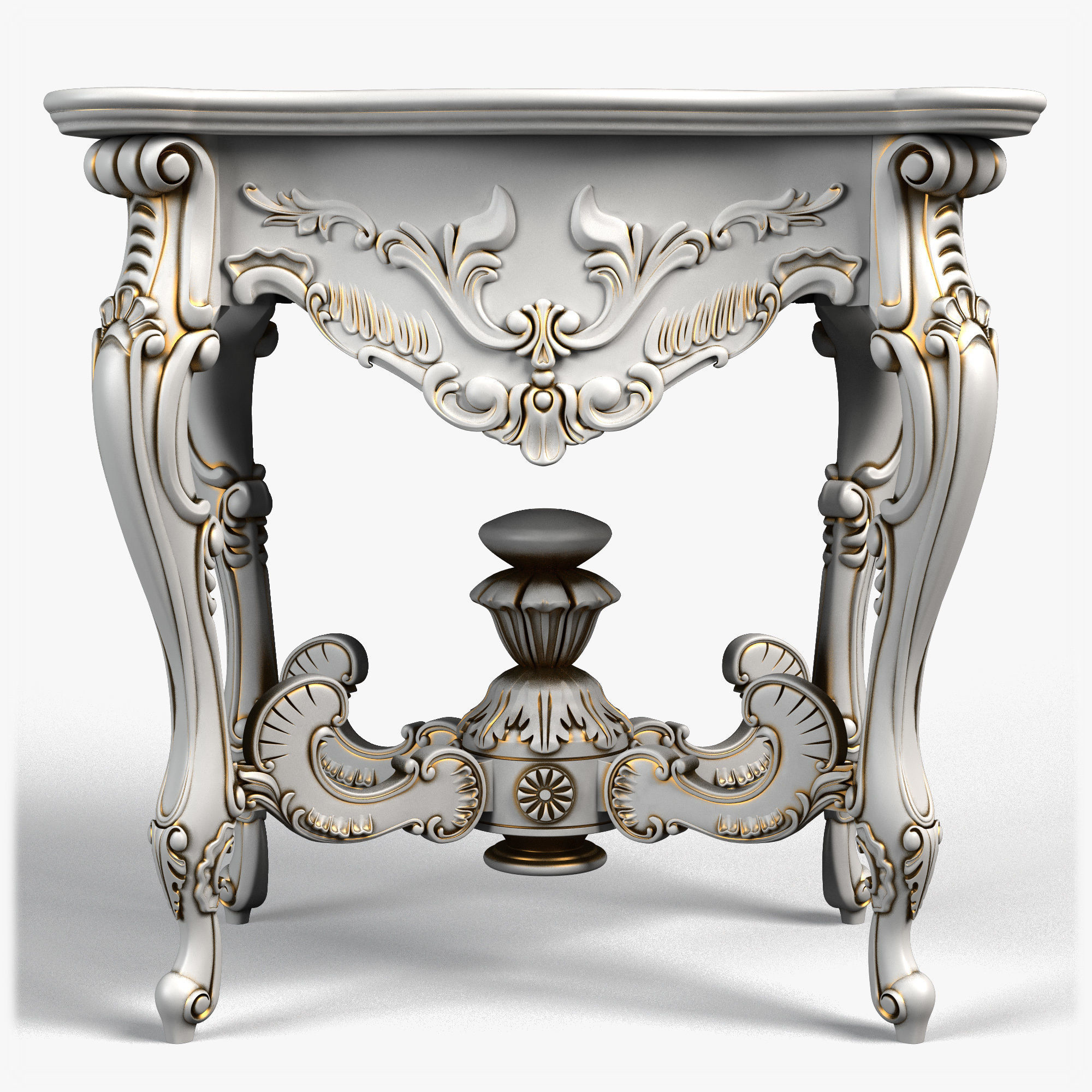 Table0036 ornate side table 3D model_2