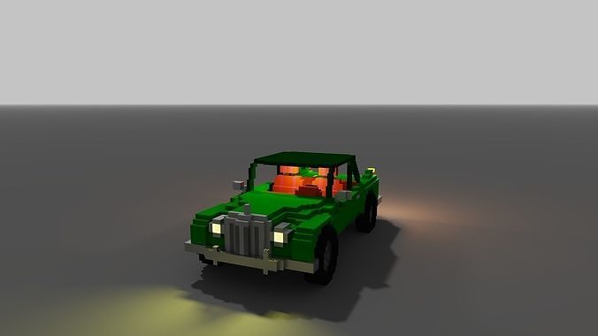VOXEL BENTLEY Free low-poly 3D model