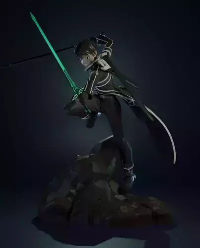 Kirito From Sword Art Online 3dPrint