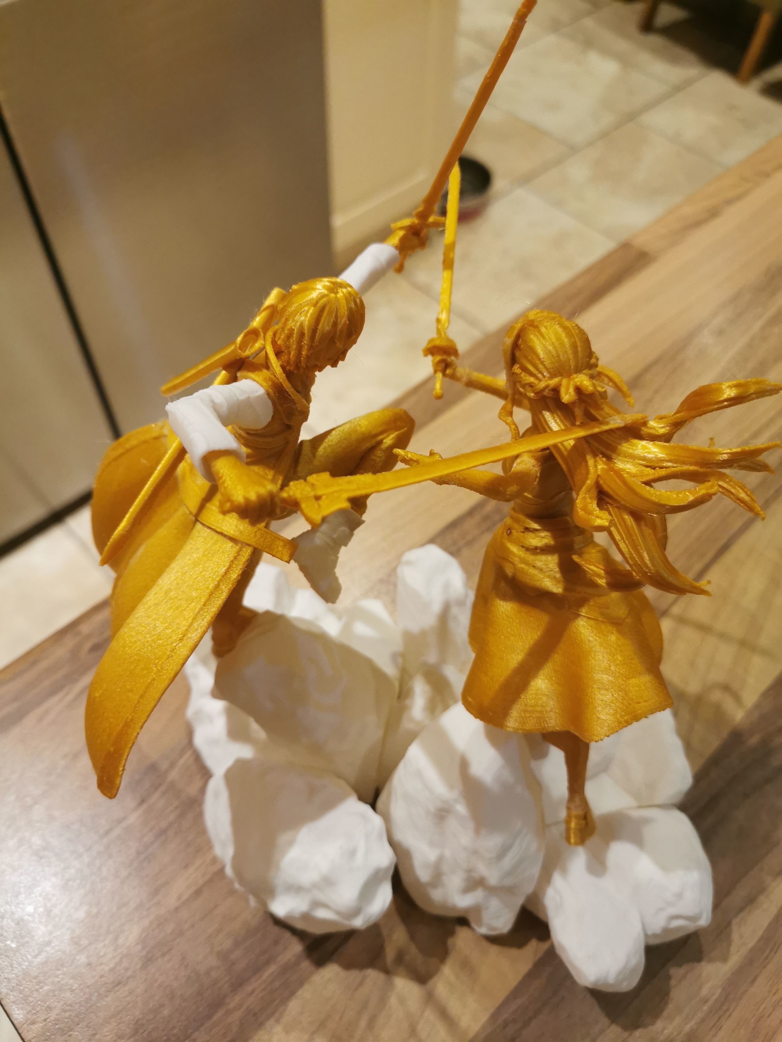 Asuna and Kirito From SwordArtOnline 3dPrint 3D print model_2