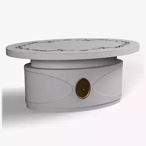 Table0039 coffee table with round top