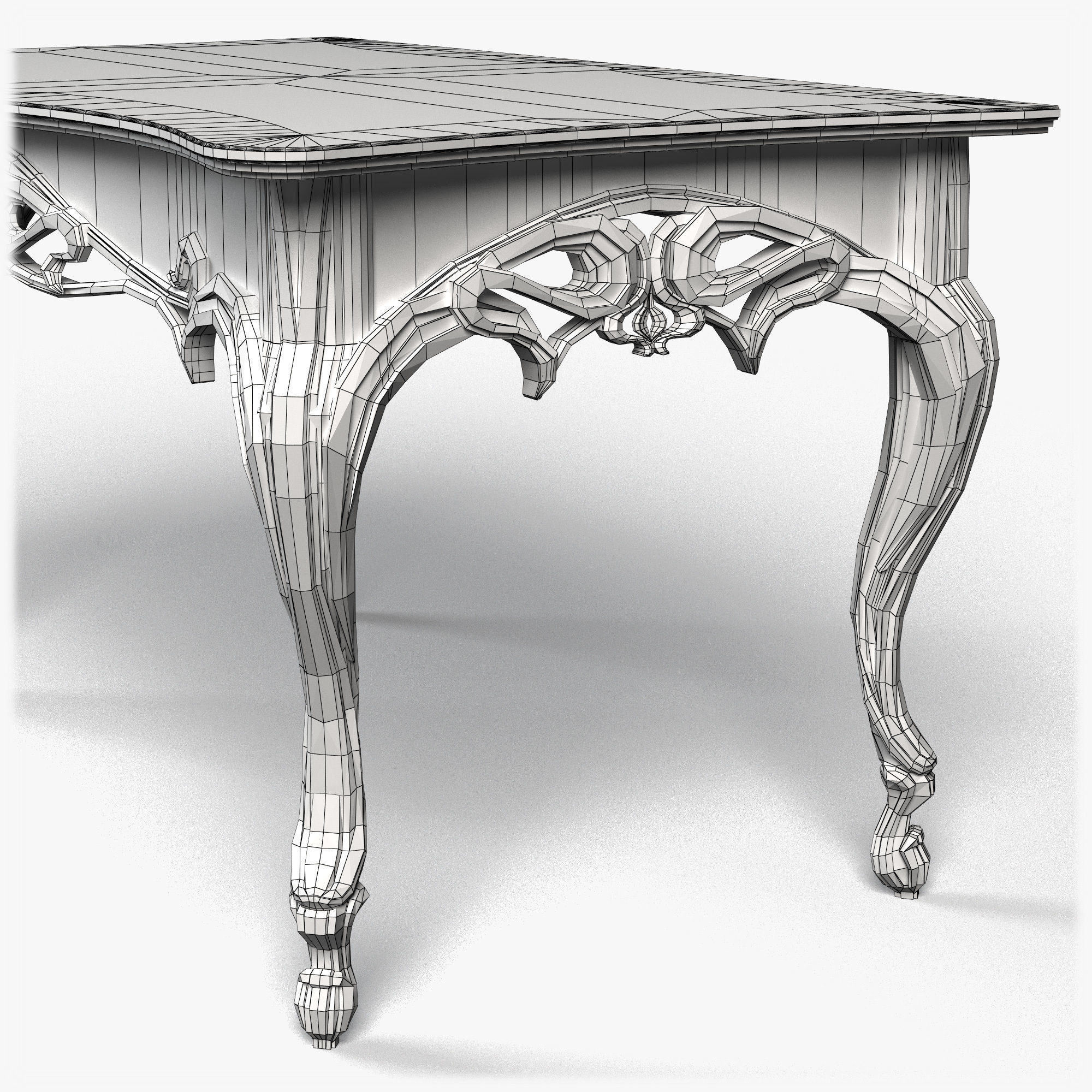 Table0042 ornate table 3D model_16