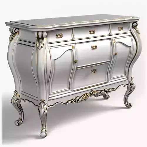 Table0046 ornate gold sideboard