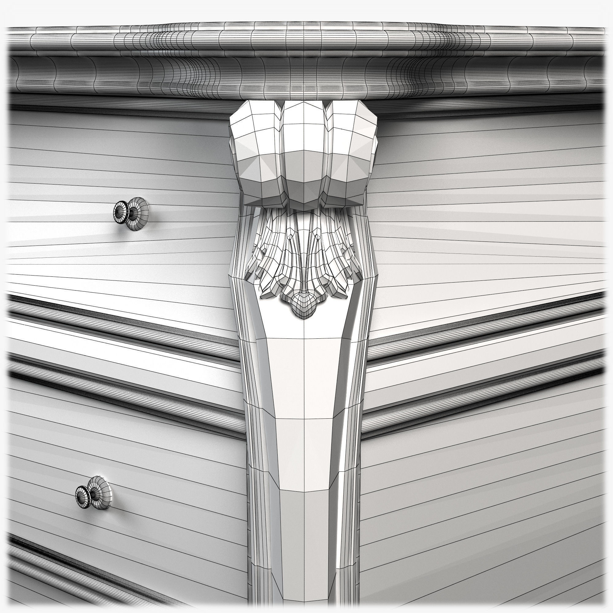 Table0048 ornate chest of drawers 3D model_18