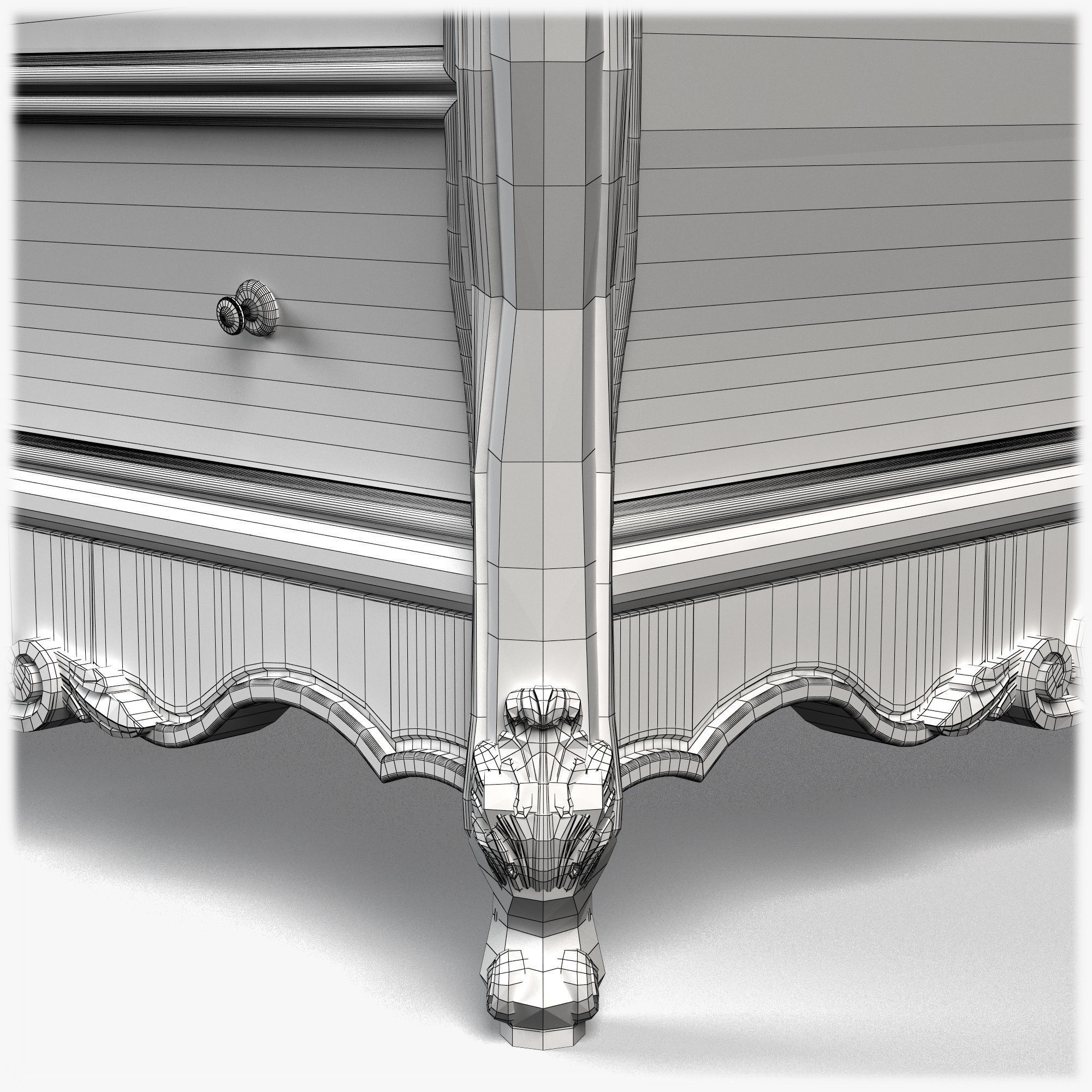 Table0048 ornate chest of drawers 3D model_19