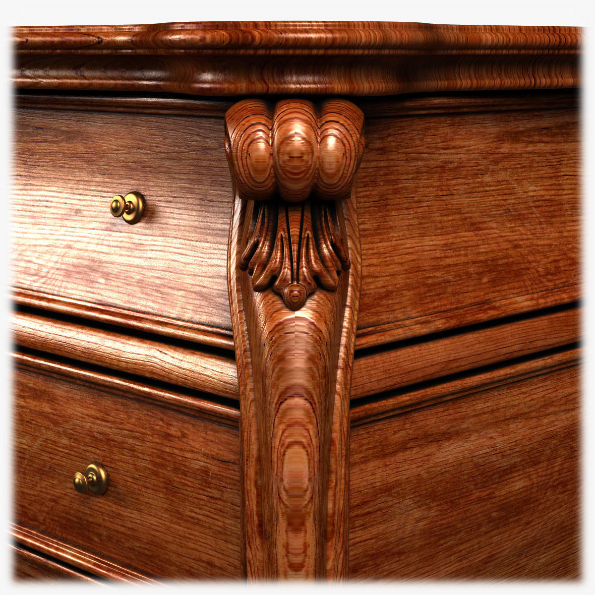 Table0048 ornate chest of drawers 3D model_14