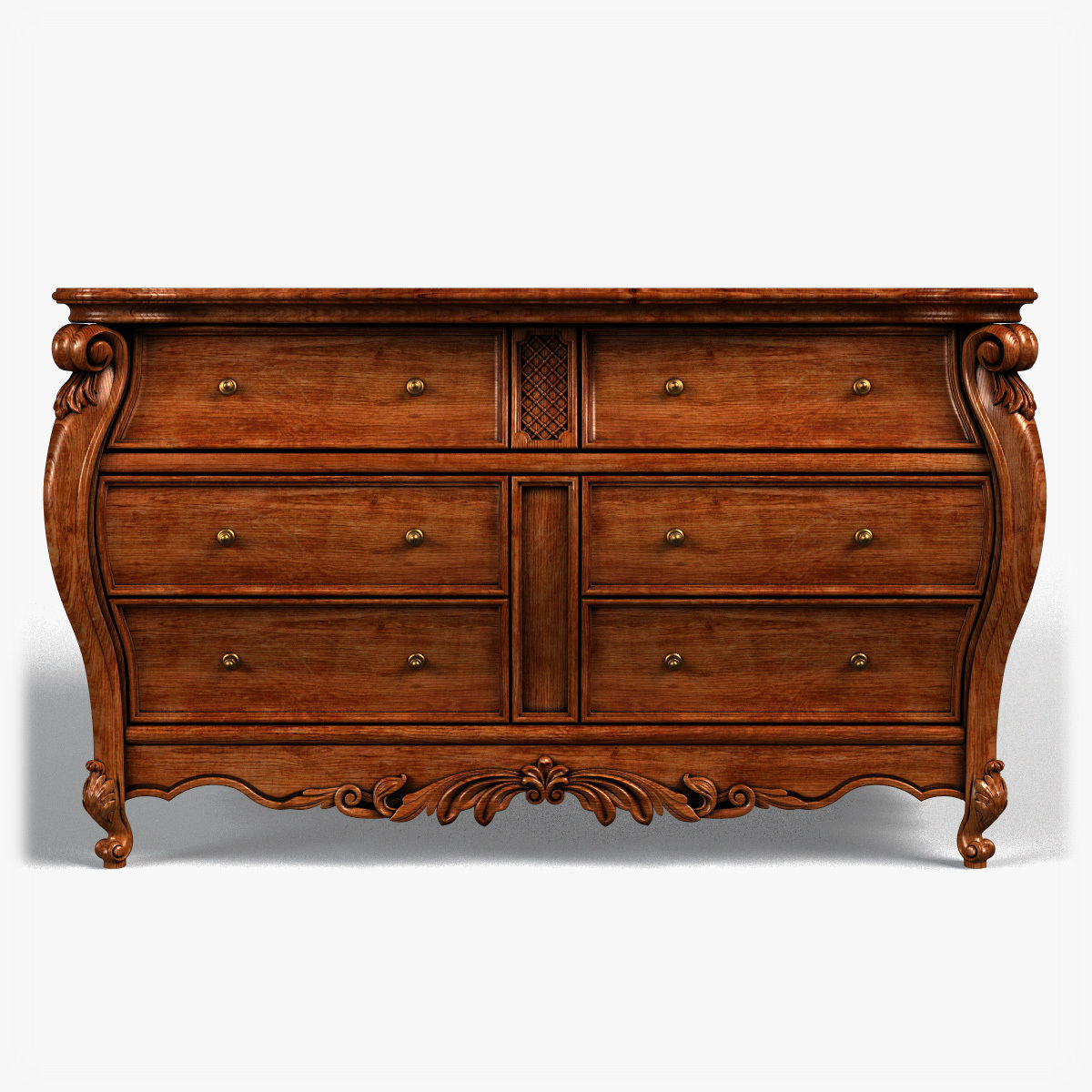 Table0048 ornate chest of drawers 3D model_10