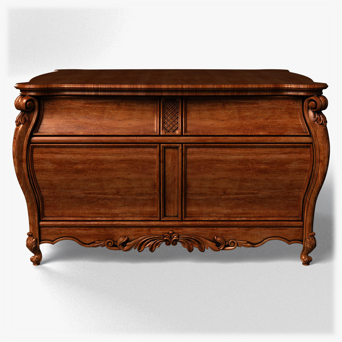 Table0048 ornate chest of drawers 3D model_11