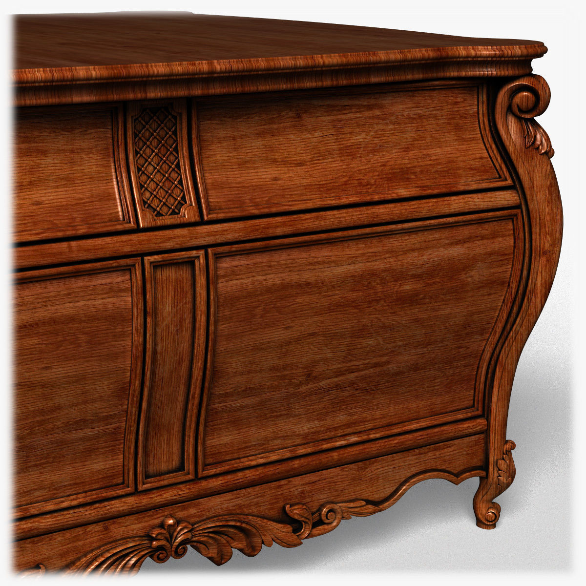 Table0048 ornate chest of drawers 3D model_12