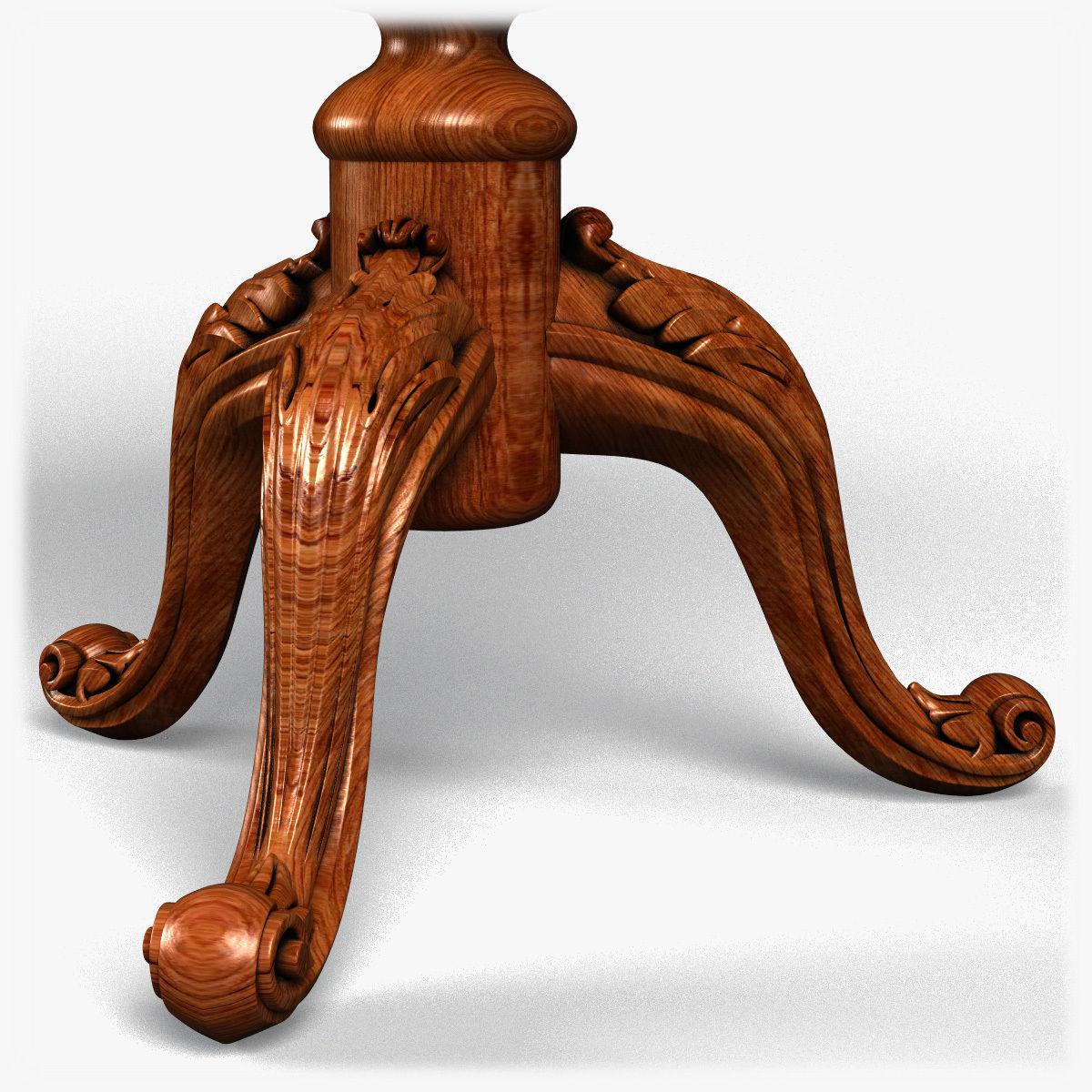 Table0050 ornate table with gold base 3D model_14